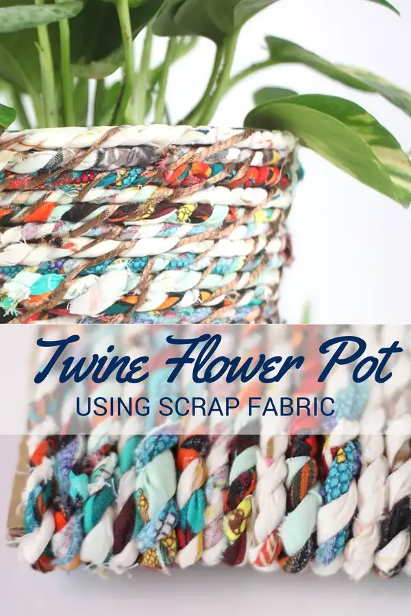 Add a splash of color to any room with this easy to make flower pot basket tutorial. It can be made in any shape or size to fit your needs.
