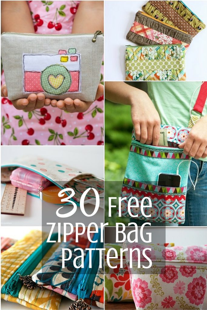 Zipper discount bag pattern