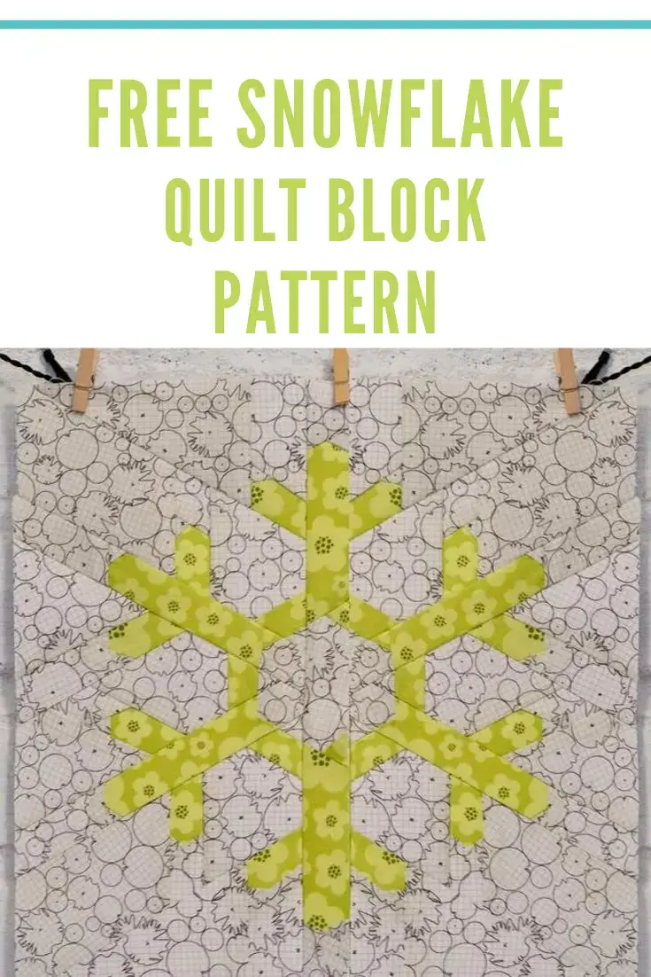 Free Snowflake Quilt Block