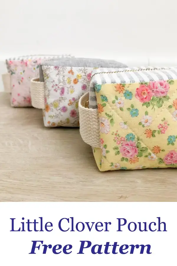 Little Clover Pouch Free Pattern