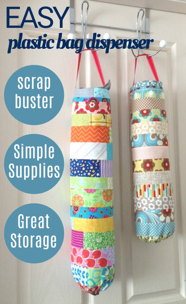 Plastic Bag Holder  Free Pattern - Sewing With Scraps