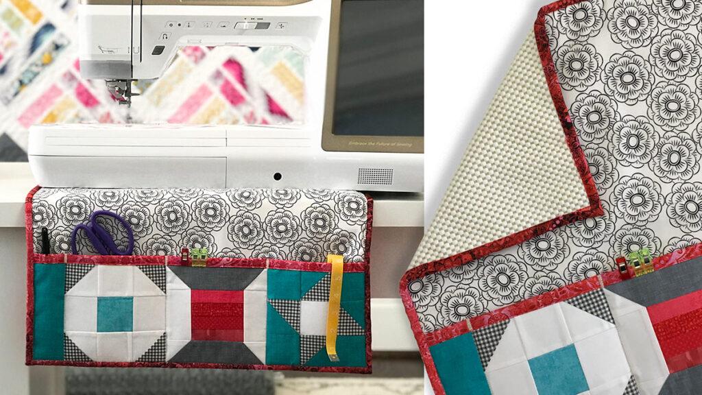 Sew organized! Free sewing machine mat and mini pin cushion