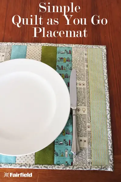 Placemat Sewing Tutorial for quilt as you go