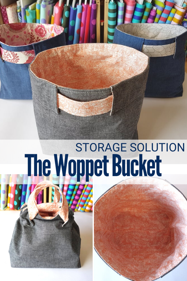 The Woppet Bucket storage bucket and bag