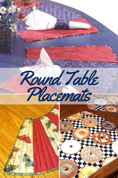 25 Great Ideas For Making Placemats for Your Tables - Pillar Box Blue