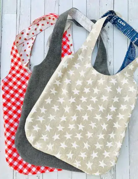 Diy Reversible Tote Bag · How To Make A Reversible Tote · Sewing on Cut Out  + Keep