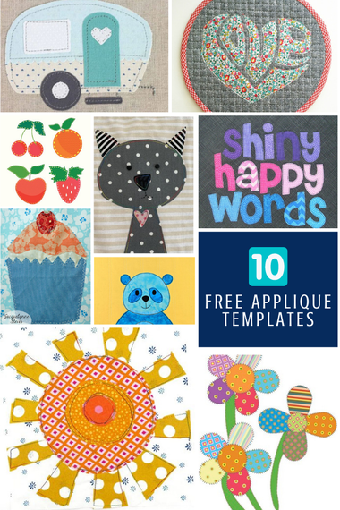 10 Free Applique Patterns - Sewing With Scraps