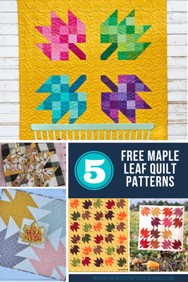 Maple Leaf Quilt Block Printable Post Printable Post