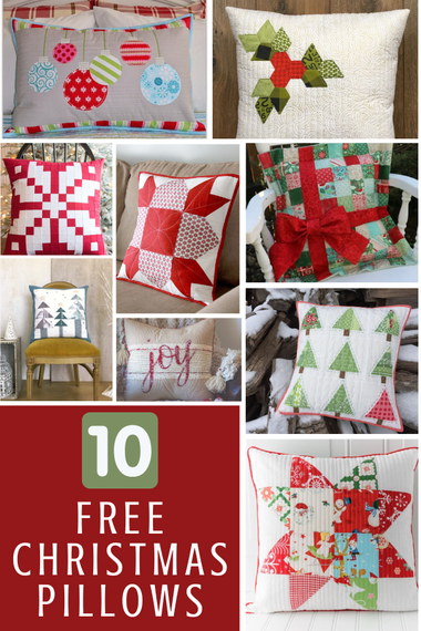 Patchwork Quilted Christmas Pillow Tutorial