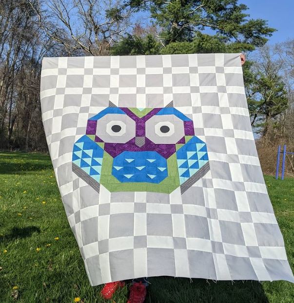 Owl baby quilt hot sale