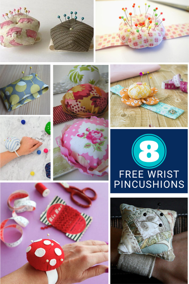 8 Free Wrist Pincushion Tutorials - Sewing With Scraps