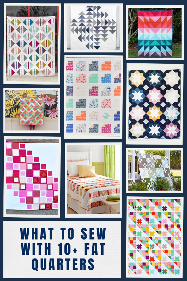 Quilts to sew with 10+ fat quarters.