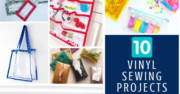 10 Vinyl Sewing Projects plus how to sew vinyl